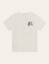 Les Deux MEN Hotel T-Shirt T-Shirt 218625-Light Ivory/Dark Burgundy