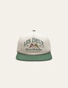 Les Deux MEN Ivy League Cap Cap 215567-Ivory/Grass Green