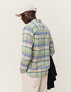 Les Deux MEN Kash Check Shirt Shirt 606565-Seashell/Vintage Green