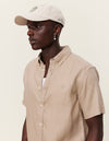 Les Deux MEN Kris Linen SS Shirt Shirt 810810-Dark Sand