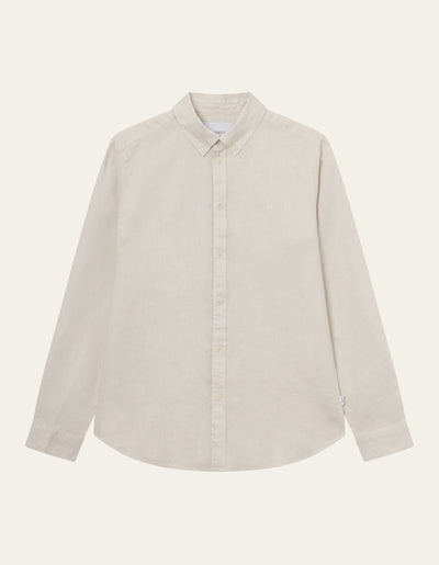 Les Deux MEN Kristian Linen B.D. Shirt Shirt 215215-Ivory