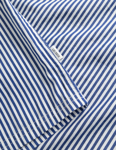 Les Deux MEN Lawson 2.0 Poplin Shirt Shirt 201480-White/Surf Blue