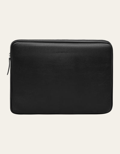 Les Deux MEN Leather Laptop Sleeve Bags 100100-Black