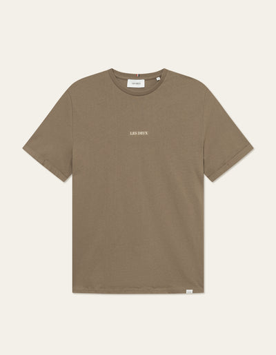 Les Deux MEN Lens T-Shirt T-Shirt 855215-Walnut/Ivory