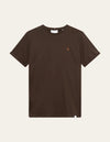 Les Deux MEN Nørregaard T-Shirt - Seasonal T-Shirt 844730-Coffee Brown/Orange