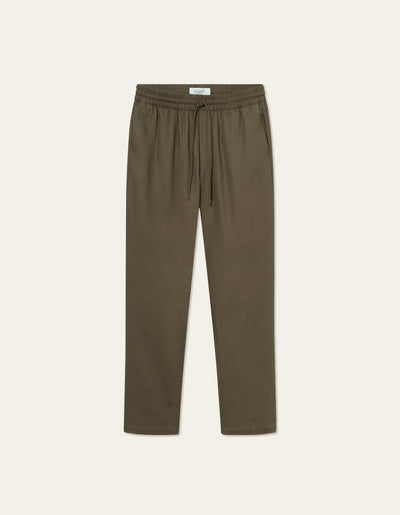 Les Deux MEN Patrick Linen Pants Pants 558558-Bungee Cord