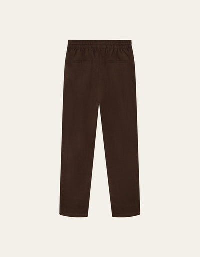 Les Deux MEN Patrick Linen Pants Pants 856856-Ebony Brown