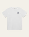 Les Deux MEN Piece Pique T-Shirt T-Shirt 201054-White/Pacific Ocean-White