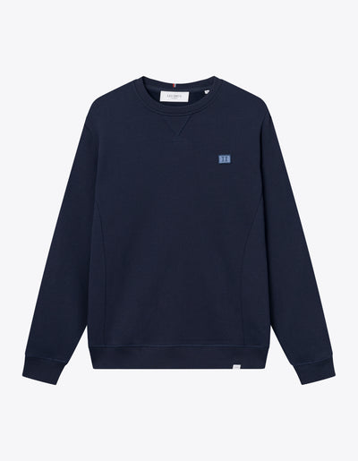 Les Deux MEN Piece Sweatshirt Sweatshirt 460051-Dark Navy/Fjord Blue-Midnight Blue