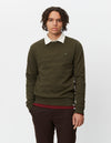 Les Deux MEN Piece Sweatshirt Sweatshirt 524052-Olive Night Melange/Dusty Moss-Olive Night
