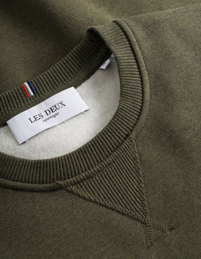 Les Deux MEN Piece Sweatshirt Sweatshirt 524052-Olive Night Melange/Dusty Moss-Olive Night