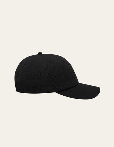 Les Deux MEN Seersucker Dad Cap Cap 100100-Black