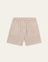 Les Deux MEN Stan Stripe Seersucker Swim Shorts Swimshorts 215613-Ivory/Baked Papaya