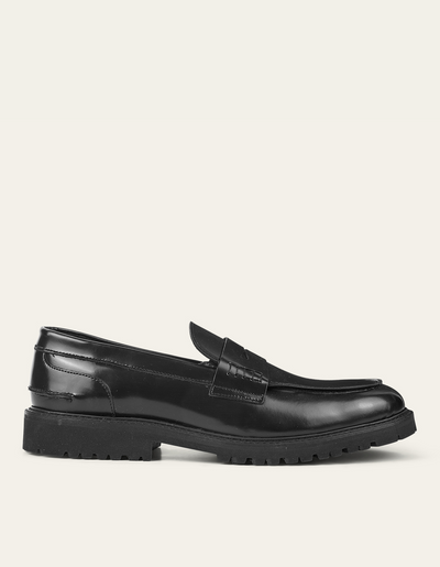 Les Deux MEN Thatcher Polido Loafer Shoes 100100-Black