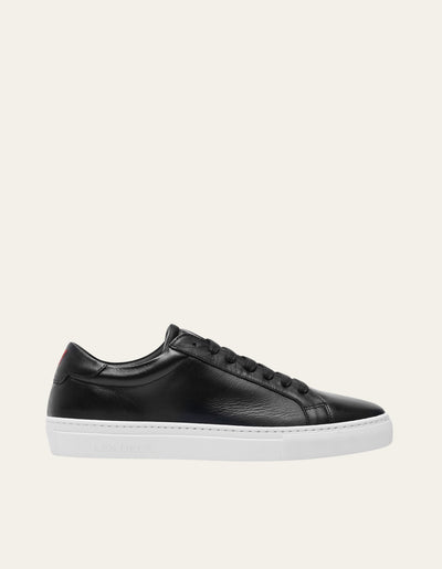 Les Deux MEN Theodor Leather Sneaker Shoes 100201-Black/White