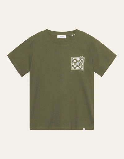 Les Deux MEN Tile T-Shirt T-Shirt 550550-Surplus Green