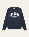 Les Deux MEN University Sweatshirt Sweatshirt 460218-Dark Navy/Light Ivory