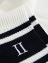 Les Deux MEN William Stripe 2-Pack Socks Underwear and socks 241460-Off White/Navy