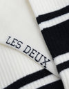 Les Deux MEN William Stripe 2-Pack Socks Underwear and socks 241460-Off White/Navy