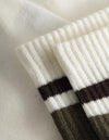 Les Deux MEN William Stripe 2-Pack Socks Underwear and socks 241953-Off White/Olive Night-Coffee Brown