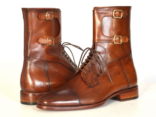 Paul Parkman Men's High Boots Brown Calfskin Shoes – Styles By Kutty