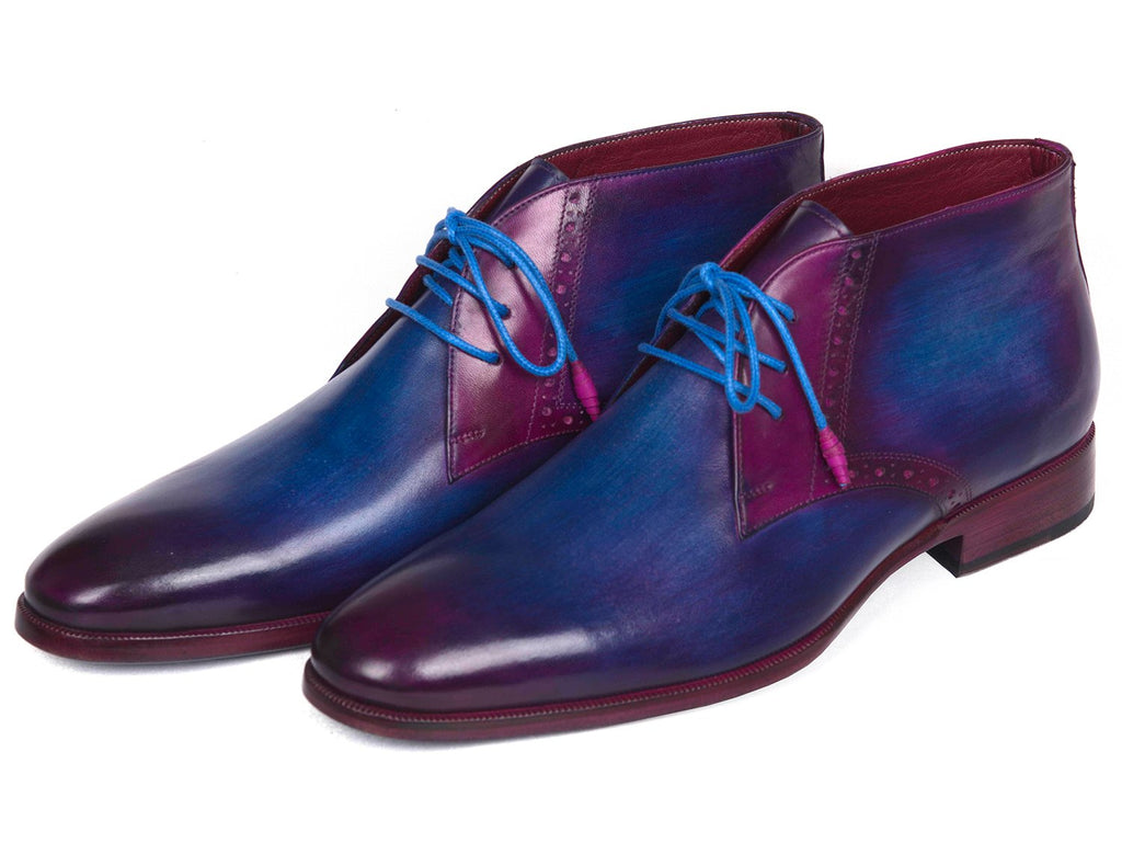 Paul Parkman Men's Chukka Boots, Blue & Purple – Styles By Kutty