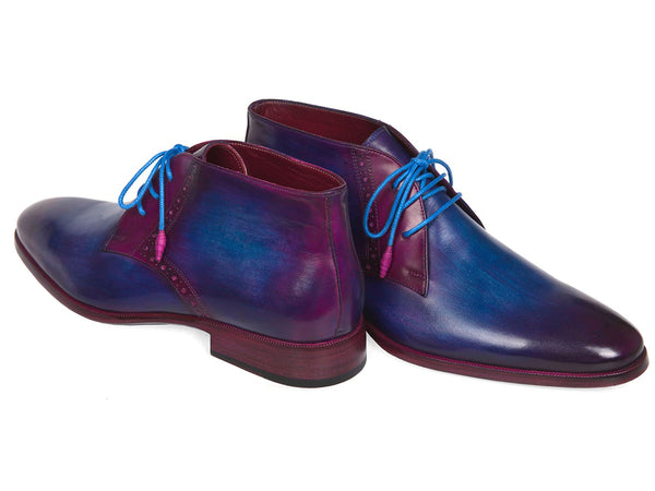 Paul Parkman Men's Chukka Boots, Blue & Purple – Styles By Kutty