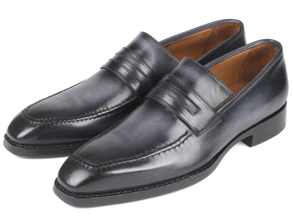 Paul Parkman Gray Burnished Goodyear Welted Loafers – Styles By Kutty