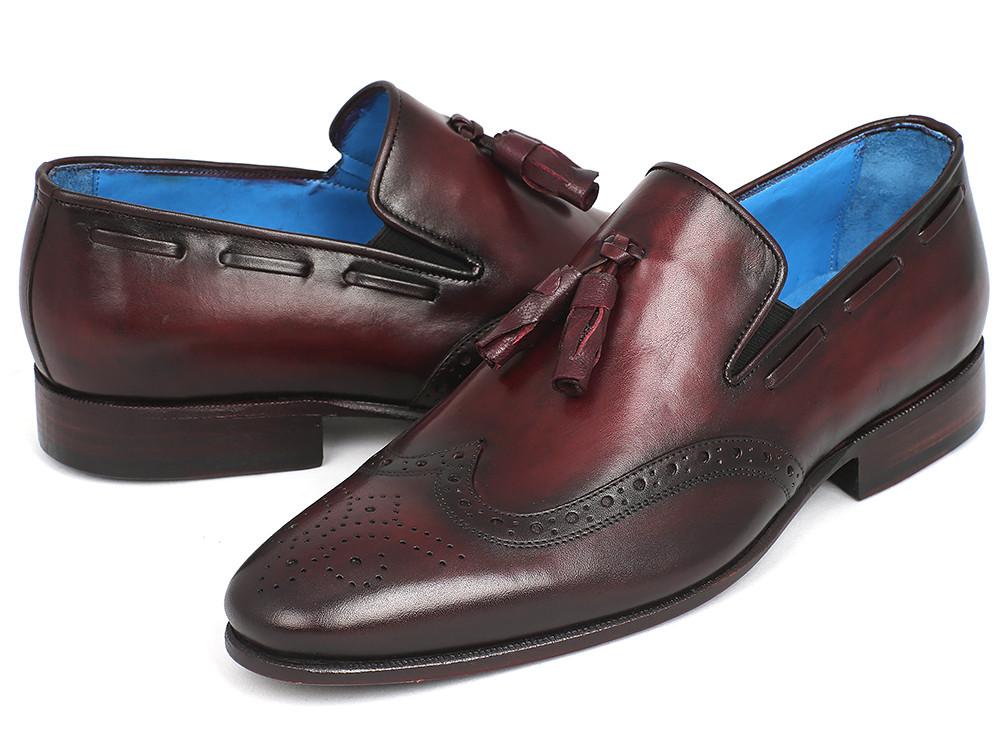 Paul Parkman Men's Wingtip Tassel Loafers - Bordeaux – Styles By Kutty