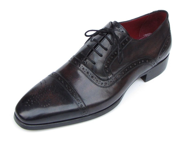 Paul Parkman Men's Captoe Oxfords - Bronze & Black Shoes – Styles By Kutty