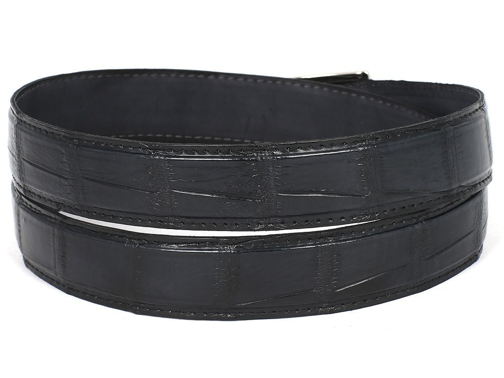 Paul Parkman Men's Genuine Crocodile Belt, Black – Styles By Kutty
