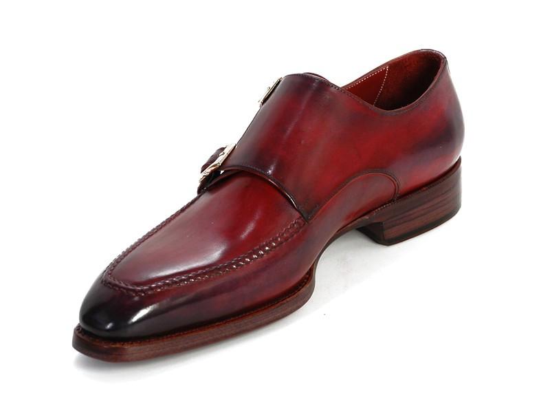 Paul Parkman Men's Double Monkstrap Shoes, Black & Bordeaux – Styles By ...