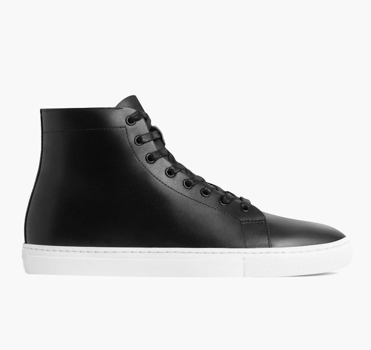 Women's Premier High Top In Black Leather - Thursday Boot Company