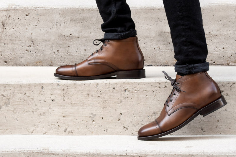 Men's Cadet Lace-Up Boot in Walnut - Thursday Boot Company
