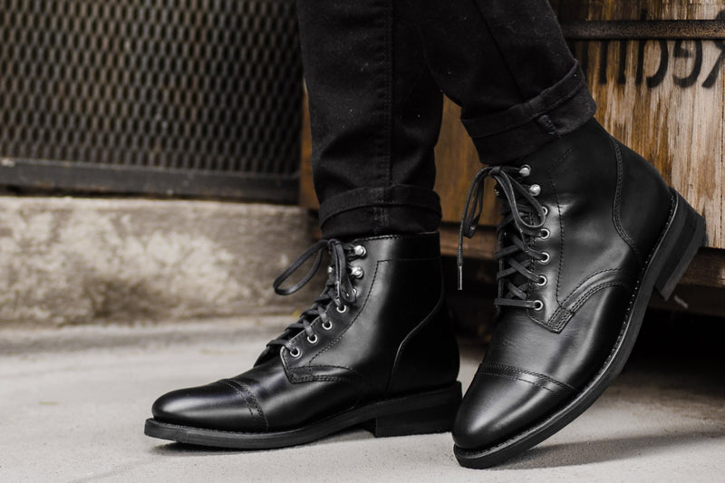 all black boots mens