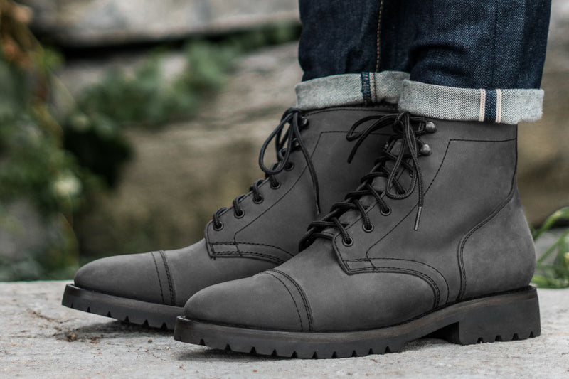 Men's Captain Lace-Up Boot In Grey Matte - Thursday Boot Company