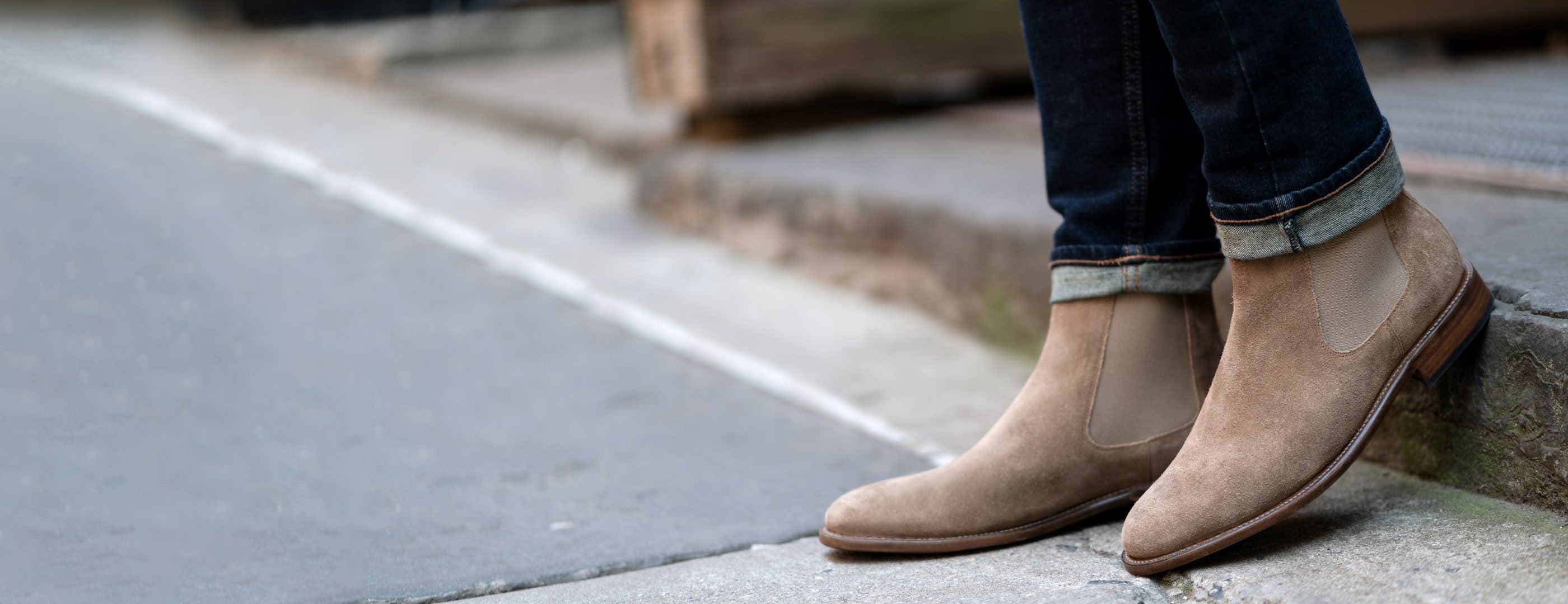 Men's 'Sandstone' Tan Suede Cavalier Chelsea Boot - Thursday Boots