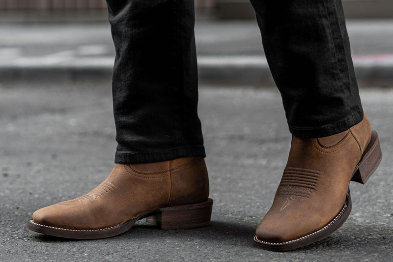 Men's Desperado Square Toe Cowboy Boot In Old Town - Thursday Boots