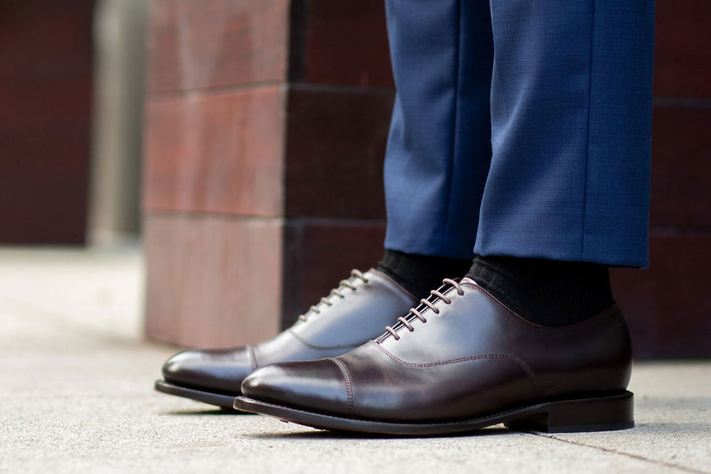 Men's Brown Executive Cap Toe Dress Shoe - Thursday