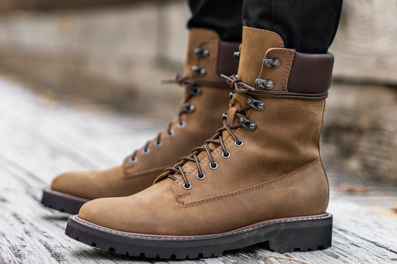 Men's Explorer Combat Boot In Cedar Tan Leather - Thursday Boots