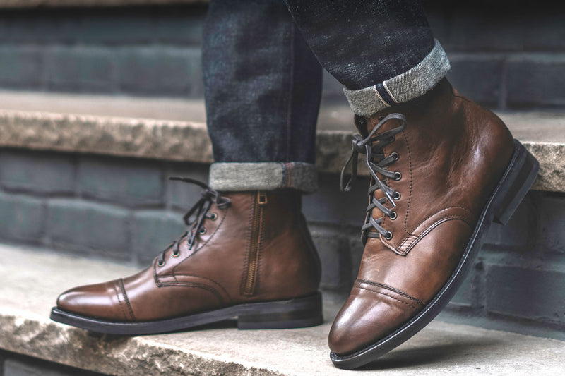 Men's Walnut Major Combat Boot - Thursday Boot Company