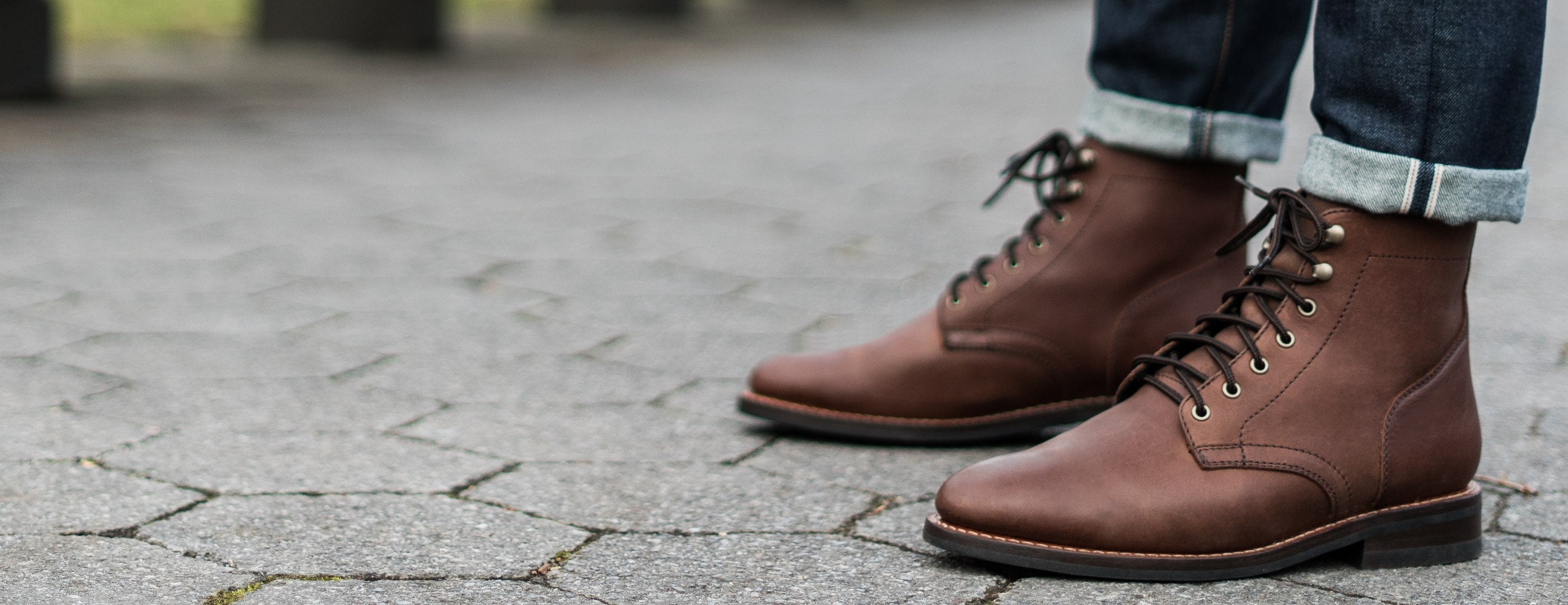 Men's President Lace-Up Boot In Whiskey Brown - Thursday Boot Company