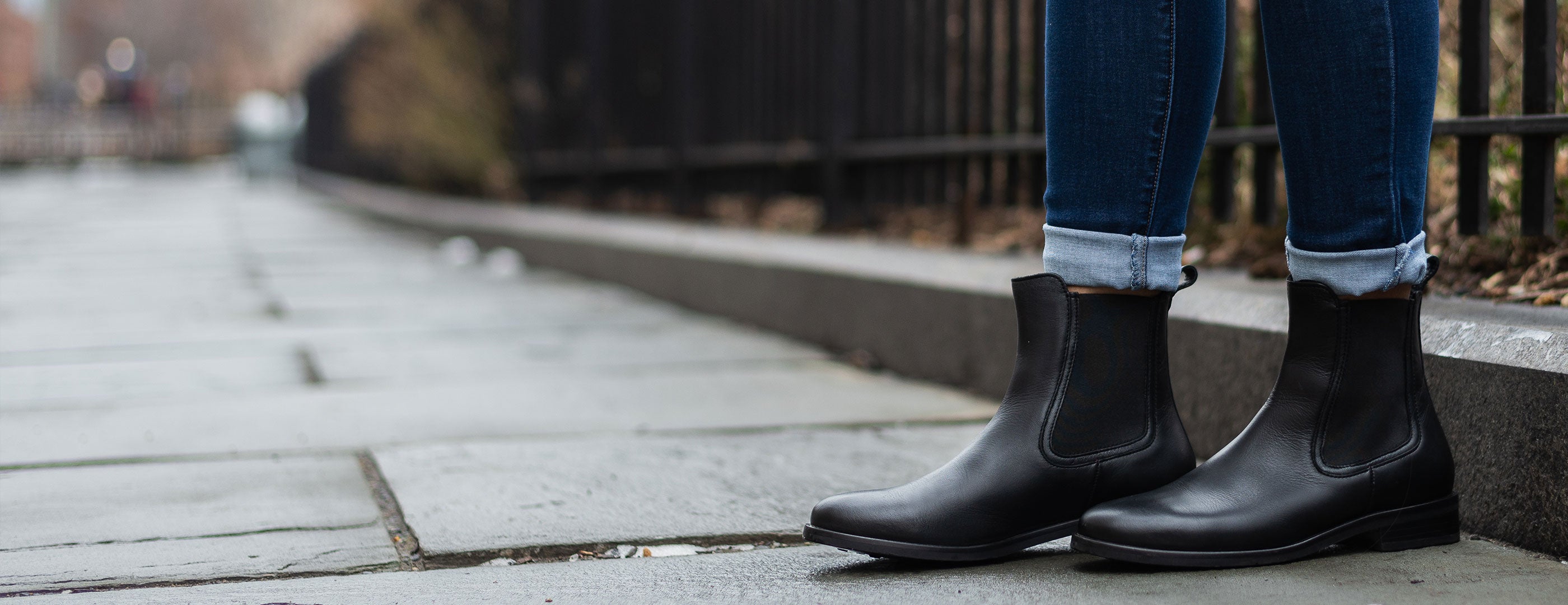 Women's Black Duchess Chelsea Boot - Thursday Boot Company