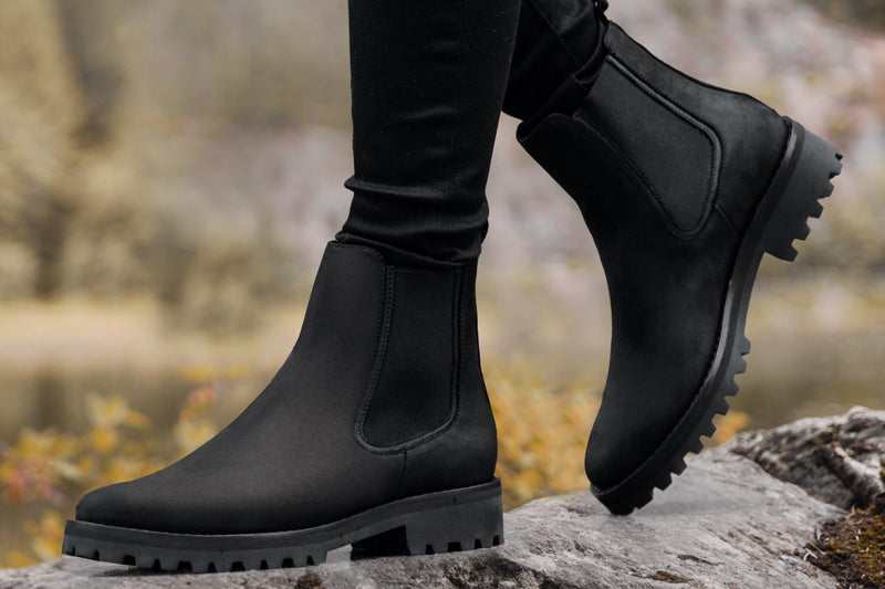 Women's Legend Chelsea Boot in Black Matte Leather - Thursday Boots