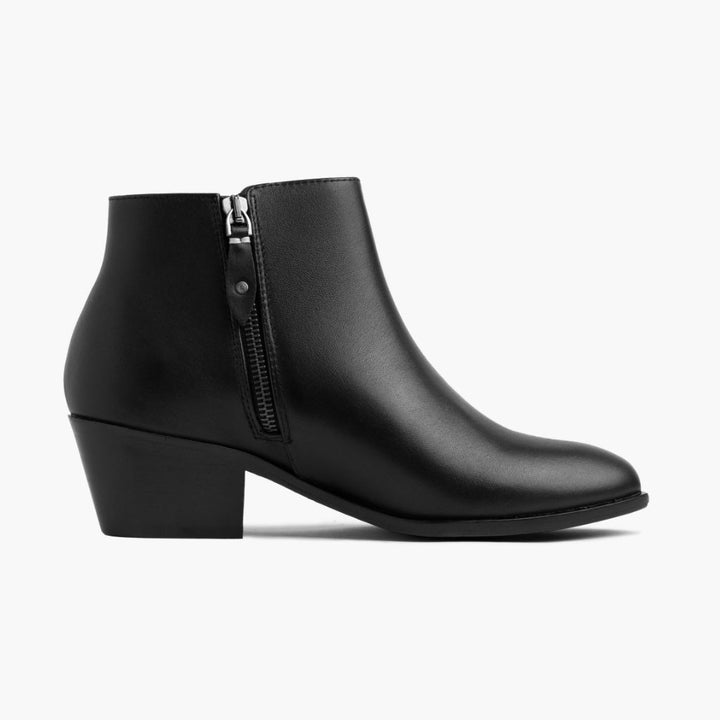 Women's Downtown Bootie In Black Leather - Thursday Boot Company