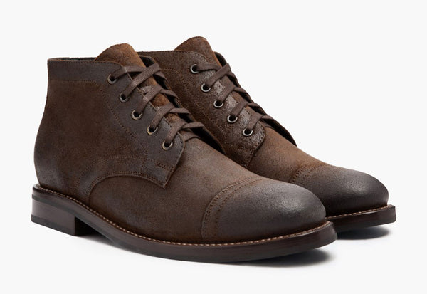 Men's Cadet Lace-Up Boot in Mocha Suede - Thursday Boot Company