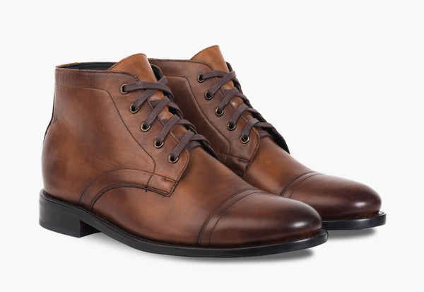 Men's Cadet Lace-Up Boot in Walnut 