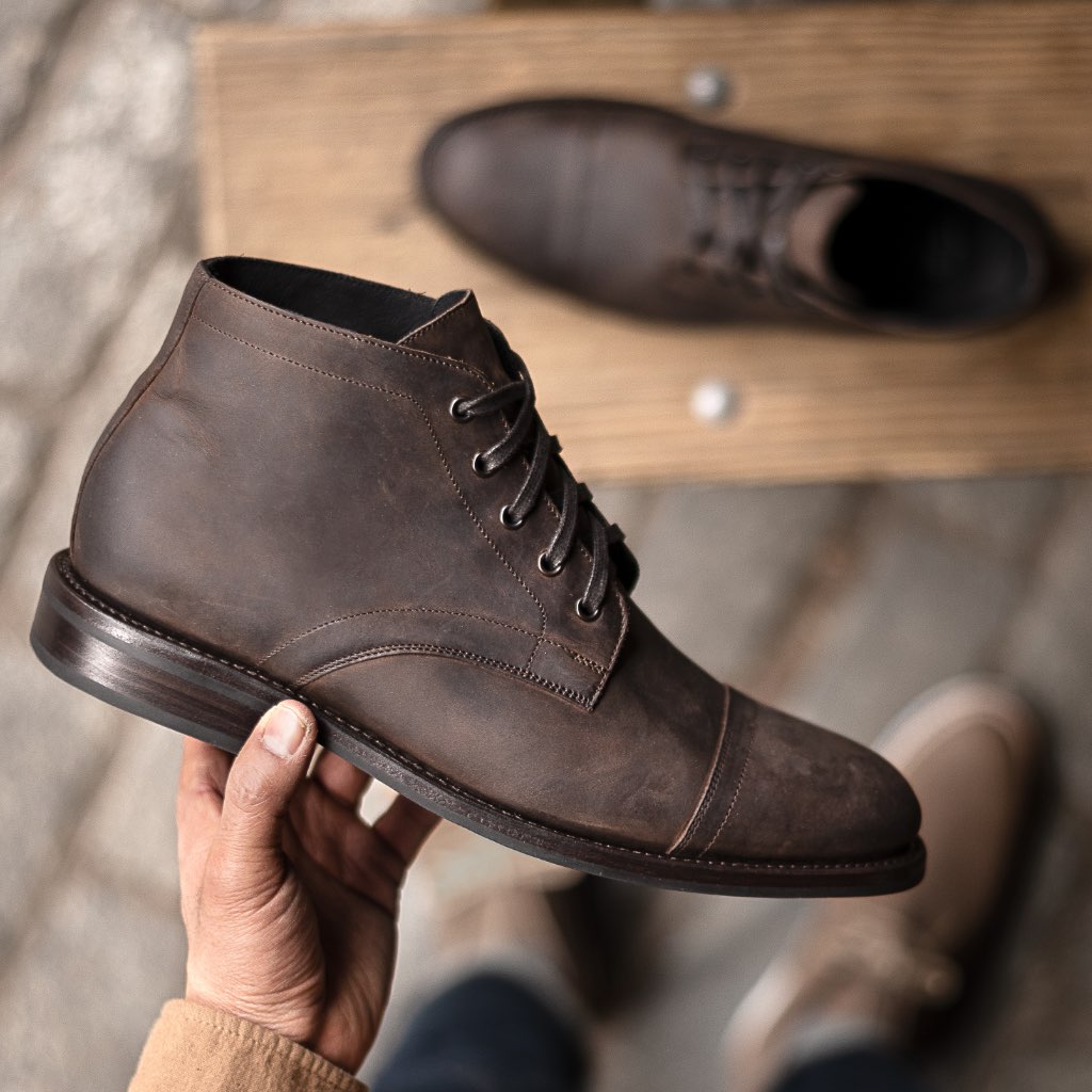 Men's Cadet Lace-Up Boot in Tobacco 