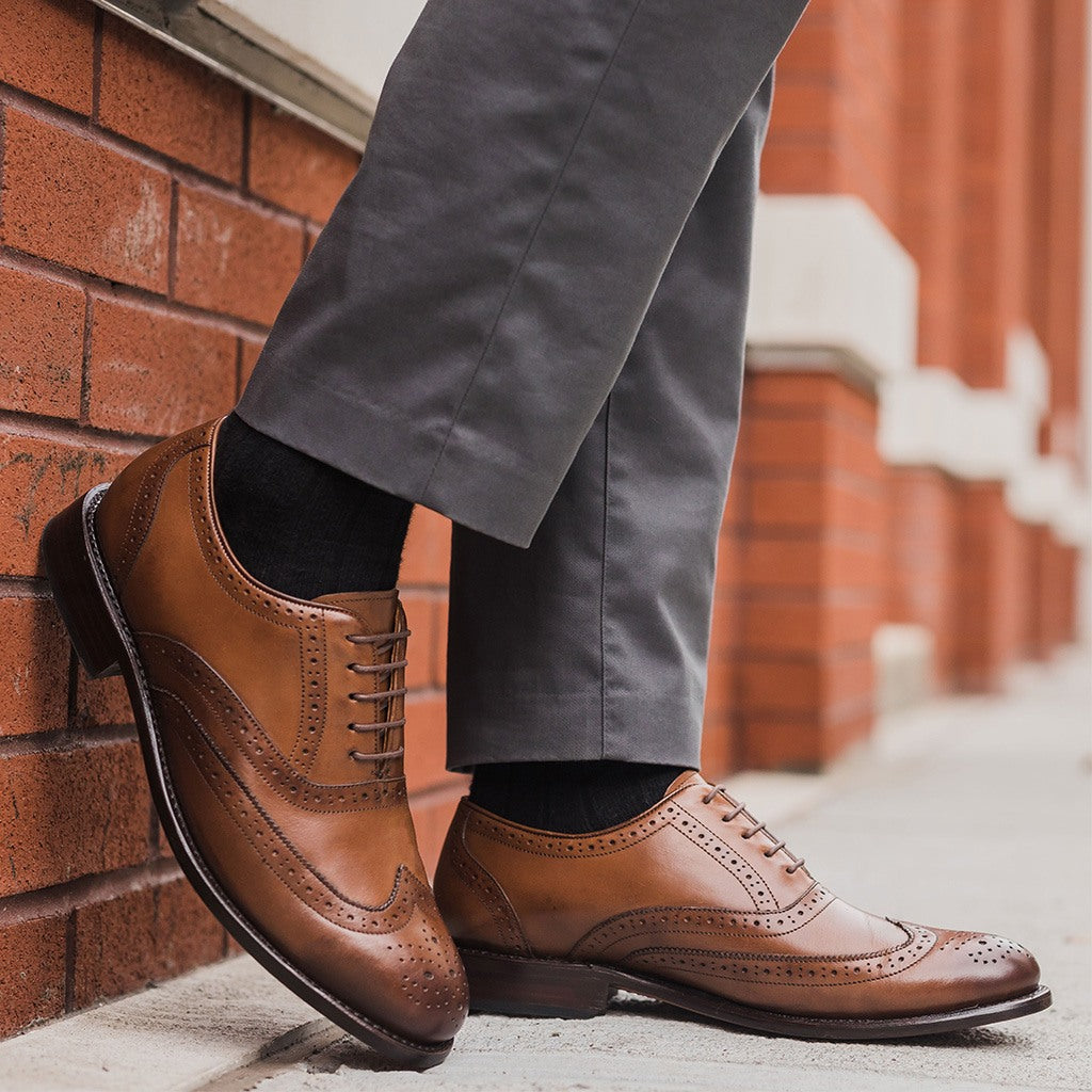 Chestnut Aviator Wingtip Dress Shoe 