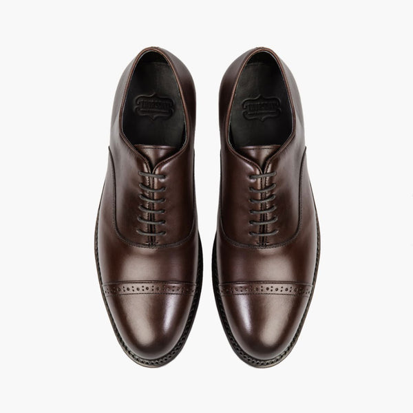 chocolate men's dress shoes